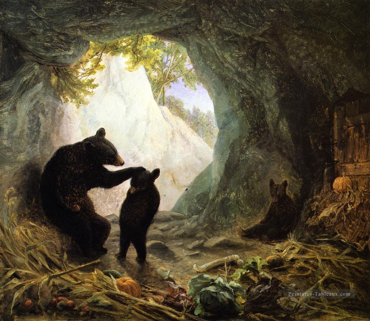 Ours et louveteaux William Holbrook Beard Peintures à l'huile